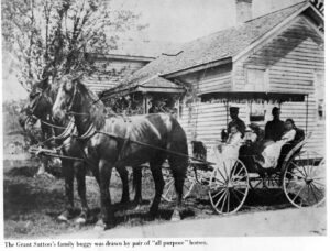 Farmhouse 1902 - Grant Sutton with buggy
